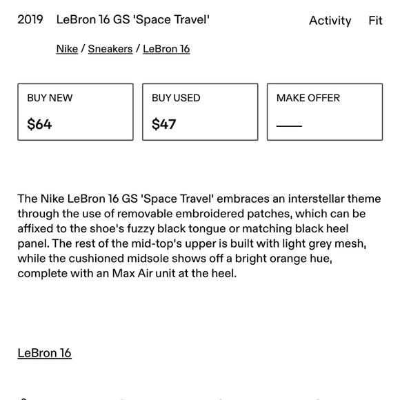 Nike LeBron 16 GS ‘Space Travel’ - Picture 9 of 9